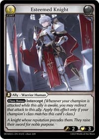 Esteemed Knight - 2023 Demo Deck - Grand Archive TCG card