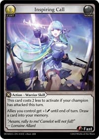 Inspiring Call - 2023 Demo Deck - Grand Archive TCG card