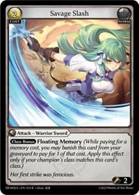 Savage Slash - 2023 Demo Deck - Grand Archive TCG card