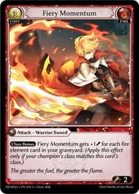 Fiery Momentum - 2023 Demo Deck - Grand Archive TCG card