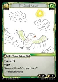 Trained Hawk - Supporter Pack 1 - Grand Archive TCG card