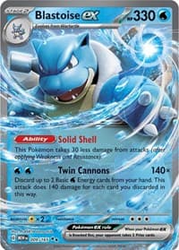 Blastoise ex - SV: Scarlet & Violet 151 - Pokemon card