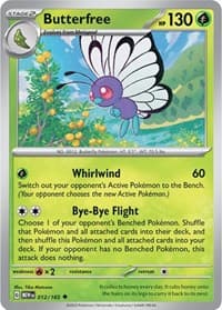 Butterfree - SV: Scarlet & Violet 151 - Pokemon card