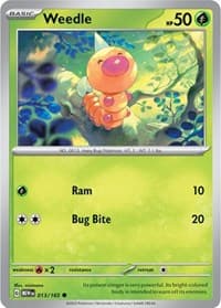 Weedle - SV: Scarlet & Violet 151 - Pokemon card