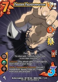 Trigger Transformation (Plus Ultra Pack 5) - UniVersus: My Hero Academia Promo Cards - UniVersus card
