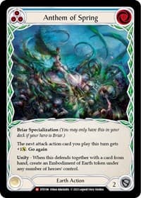Anthem of Spring - Dusk till Dawn - Flesh and Blood TCG card