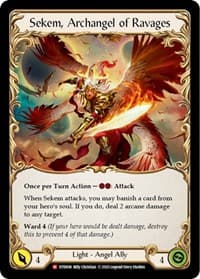Figment of Ravages // Sekem, Archangel of Ravages - Dusk till Dawn - Flesh and Blood TCG card