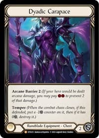 Dyadic Carapace - Dusk till Dawn - Flesh and Blood TCG card