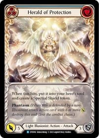 Herald of Protection (Blue) - Dusk till Dawn - Flesh and Blood TCG card