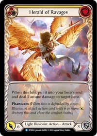 Herald of Ravages (Yellow) - Dusk till Dawn - Flesh and Blood TCG card