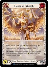 Herald of Triumph (Blue) - Dusk till Dawn - Flesh and Blood TCG card