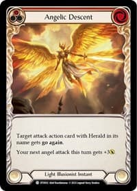 Angelic Descent (Red) - Dusk till Dawn - Flesh and Blood TCG card