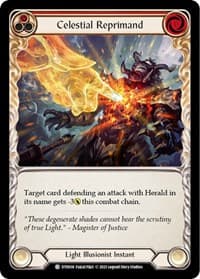 Celestial Reprimand (Red) - Dusk till Dawn - Flesh and Blood TCG card