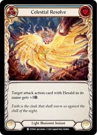 Celestial Resolve (Blue) - Dusk till Dawn - Flesh and Blood TCG card