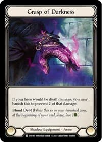 Grasp of Darkness - Dusk till Dawn - Flesh and Blood TCG card