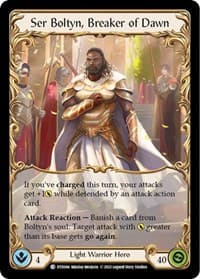 Ser Boltyn, Breaker of Dawn - Dusk till Dawn - Flesh and Blood TCG card