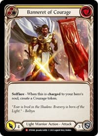 Banneret of Courage - Dusk till Dawn - Flesh and Blood TCG card