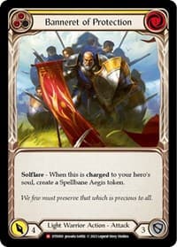 Banneret of Protection - Dusk till Dawn - Flesh and Blood TCG card