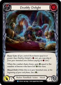 Deathly Delight (Red) - Dusk till Dawn - Flesh and Blood TCG card