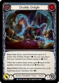 Deathly Delight (Blue) - Dusk till Dawn - Flesh and Blood TCG card