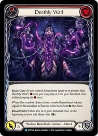 Deathly Wail (Red) - Dusk till Dawn - Flesh and Blood TCG card