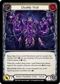 Deathly Wail (Yellow) - Dusk till Dawn - Flesh and Blood TCG card