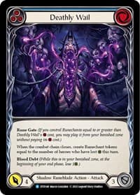Deathly Wail (Blue) - Dusk till Dawn - Flesh and Blood TCG card