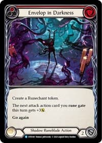 Envelop in Darkness (Red) - Dusk till Dawn - Flesh and Blood TCG card