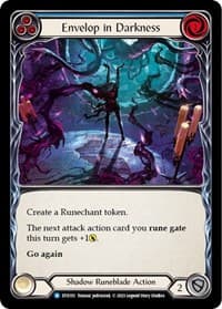 Envelop in Darkness (Blue) - Dusk till Dawn - Flesh and Blood TCG card