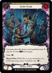 Grim Feast (Yellow) - Dusk till Dawn - Flesh and Blood TCG card
