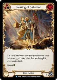 Blessing of Salvation (Yellow) - Dusk till Dawn - Flesh and Blood TCG card
