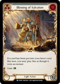 Blessing of Salvation (Blue) - Dusk till Dawn - Flesh and Blood TCG card