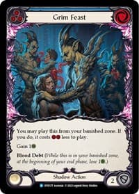 Grim Feast (Blue) - Dusk till Dawn - Flesh and Blood TCG card