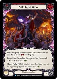 Vile Inquisition (Red) - Dusk till Dawn - Flesh and Blood TCG card
