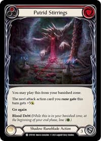 Putrid Stirrings (Red) - Dusk till Dawn - Flesh and Blood TCG card