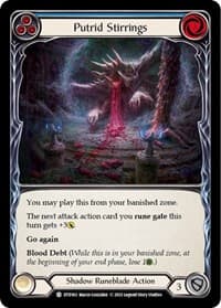 Putrid Stirrings (Blue) - Dusk till Dawn - Flesh and Blood TCG card