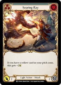 Searing Ray (Blue) - Dusk till Dawn - Flesh and Blood TCG card