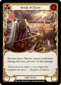 Break of Dawn (Yellow) - Dusk till Dawn - Flesh and Blood TCG card