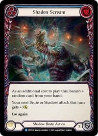 Shaden Scream (Blue) - Dusk till Dawn - Flesh and Blood TCG card