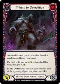 Tribute to Demolition (Red) - Dusk till Dawn - Flesh and Blood TCG card