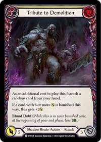 Tribute to Demolition (Yellow) - Dusk till Dawn - Flesh and Blood TCG card