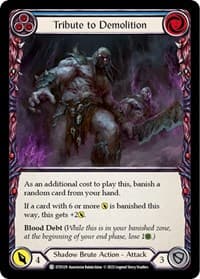 Tribute to Demolition (Blue) - Dusk till Dawn - Flesh and Blood TCG card