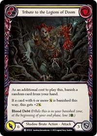 Tribute to the Legions of Doom (Yellow) - Dusk till Dawn - Flesh and Blood TCG card