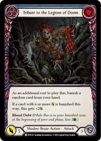 Tribute to the Legions of Doom (Blue) - Dusk till Dawn - Flesh and Blood TCG card