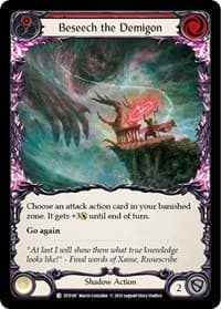 Beseech the Demigon (Red) - Dusk till Dawn - Flesh and Blood TCG card