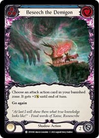 Beseech the Demigon (Blue) - Dusk till Dawn - Flesh and Blood TCG card