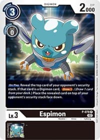 Espimon - P-078 (Versus Royal Knight Booster Pre-Release) - Digimon Promotion Cards - Digimon Card Game card