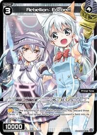 Rebellion: Encore! (Parallel) // Blazing Monochrome (Non-Foil) - Conflated Diva - WIXOSS card