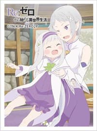 Re:ZERO -Starting Life in Another World- Sleeves - Emilia & Fortuna (65-pack) - Curtain Damashii Imported Card Sleeves - Card Sleeves card