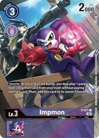 Impmon - P-071 (Official Tournament Pack Vol.10) - Digimon Promotion Cards - Digimon Card Game card
